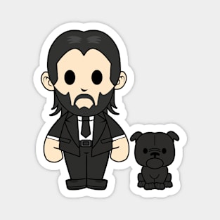 John Wick Chibi Magnet