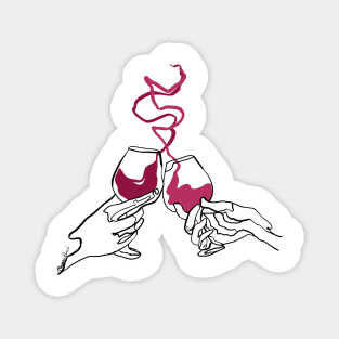 Single Line - Wine Magnet