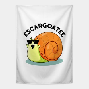 Escargoatee Cute French Snail Escargot Pun Tapestry