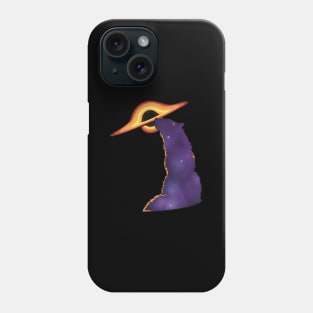 Wolf Howling At Black Hole Design, Cosmic Wolf Phone Case