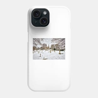 All Saints church in the snow Phone Case