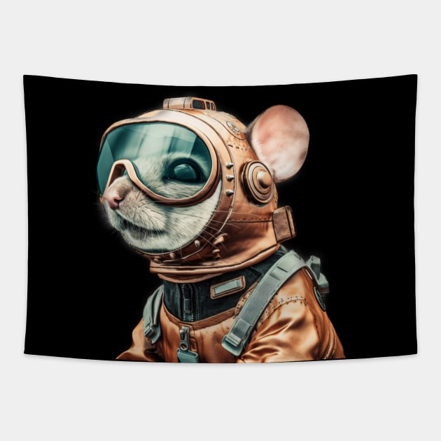 Mouse Space Explorer Tapestry by Pet And Petal