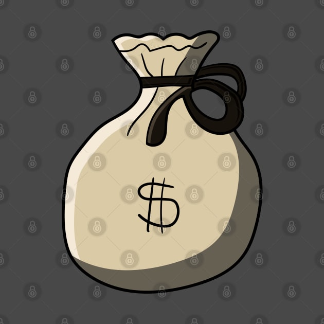 bag of money cartoon by maricetak
