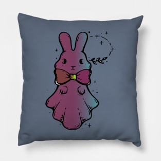 cute bunny ghost Pillow