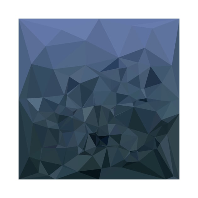 Medium Slate Blue Abstract Low Polygon Background by retrovectors