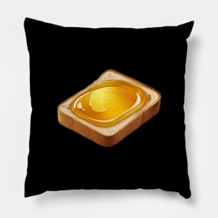 Honey Bee Bread Sandwich Toast Coffee Yummy Kawaii Vintage Since Pillow