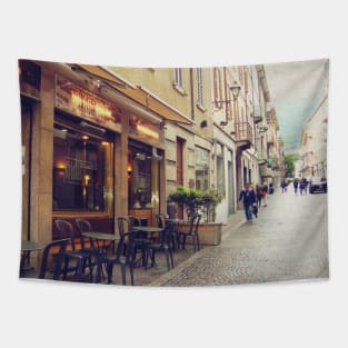 Italy sightseeing trip photography from city scape Milano Bergamo Lecco Tapestry