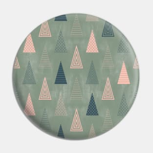 Sage Green Minimal Christmas Trees Pin