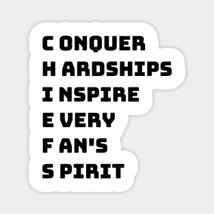 Conquer Hardships Inspire Every Fan's Spirit - chiefs Magnet