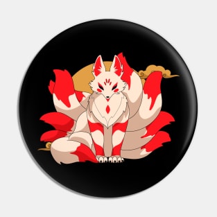 Kitsune fox Pin