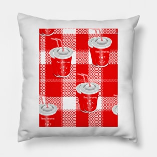 Christmas Coffee In Special Cups Pillow