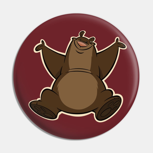 Happy Bear Pin by westinchurch