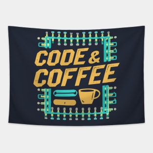 Code & Coffee Tapestry