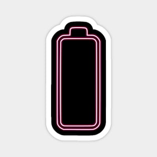 tired (pink neon) Magnet