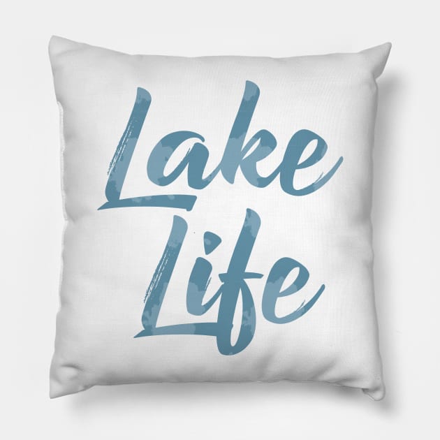 Lake Life Pillow by Dale Preston Design