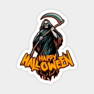 Scary Grim Reaper // Happy Halloween Magnet