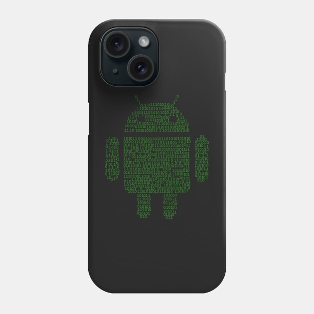 BinaryDroidv1.0 Phone Case by findingNull