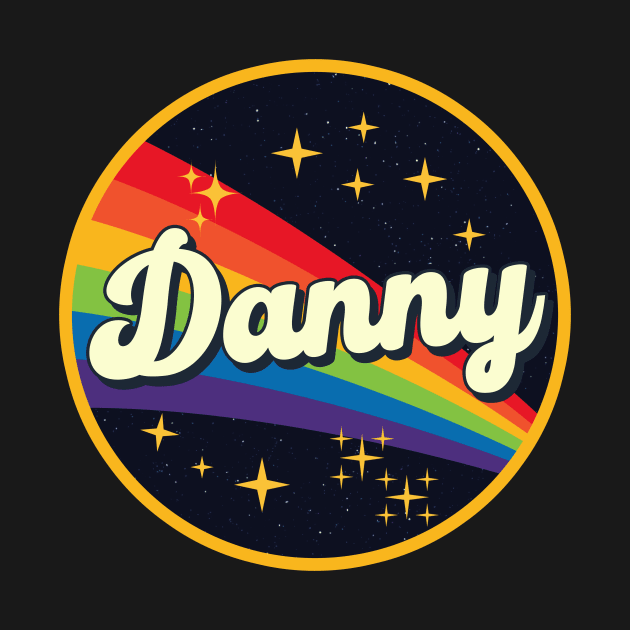 Danny // Rainbow In Space Vintage Style by LMW Art