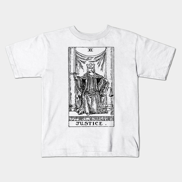 Tarot Card Justice Tarot Card Justice Kids T Shirt Teepublic