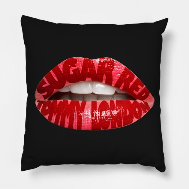 Sugar Red Pillow by tommylondon