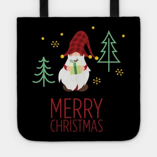 Merry Christmas Gnome Tote