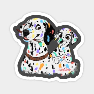 Painted Dalmatians Magnet