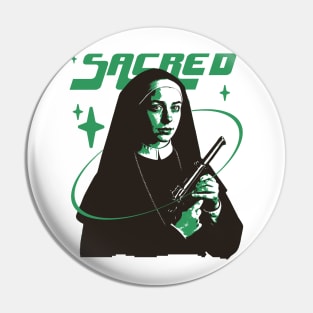 Nun with a gun Pin