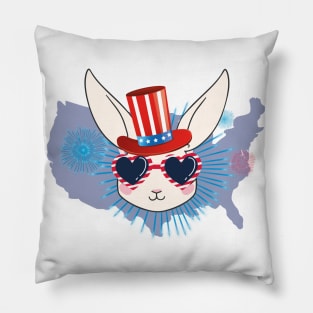 bunny american style Pillow