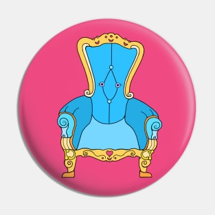 Blue Victorian Cheerful Chair Pin