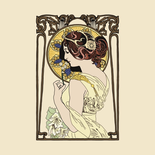 Pre-Raphaelite Girl 4 (Cream) by Soth Studio