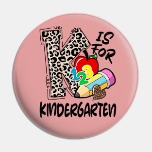 k is for kindergarten Pin