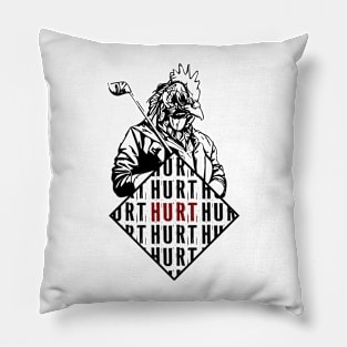 Hotline Miami Chicken Golf Club HURT Pillow