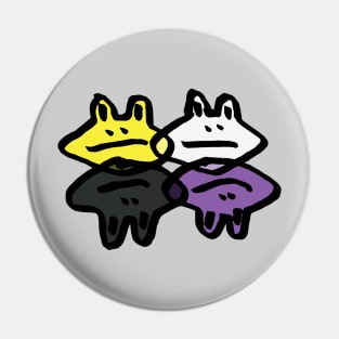 Subtle Nonbinary Frogs Pin