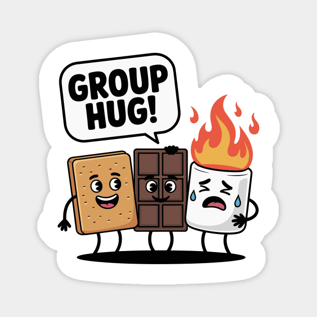 S'mores Group Hug Magnet by Teresa's Store 1