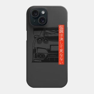 R35 GT-R Skyline Legends never die JDM Tuning Car Phone Case