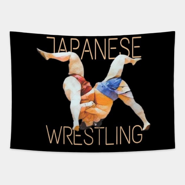 japanese wrestling Tapestry by valentinewords