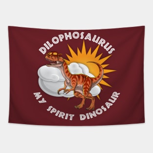 My Dilophosaurus Dinosaur Spirit Design Tapestry