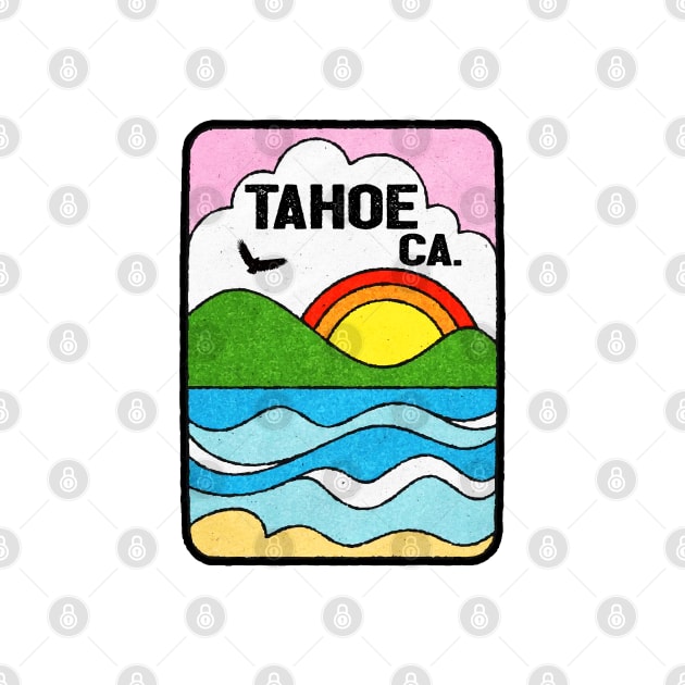 Lake Tahoe California Vintage 70's Groovy Hippie Hippy by DD2019