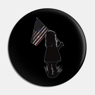 Patriotic Girl Pin