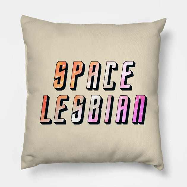 space lesbian Pillow by Aymzie94