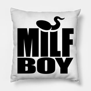 Milf Boy (black) Pillow