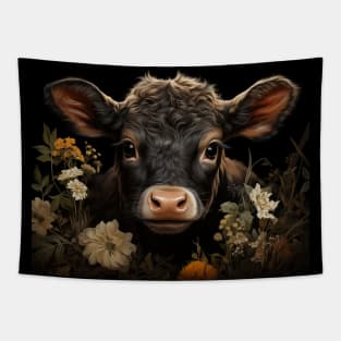 Vintage Retro Cottagecore Calf Tapestry