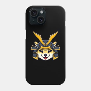 samurai shiba inu head Phone Case