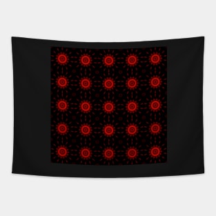 Ominous Red Kaleidoscope pattern (Seamless) 28 Tapestry