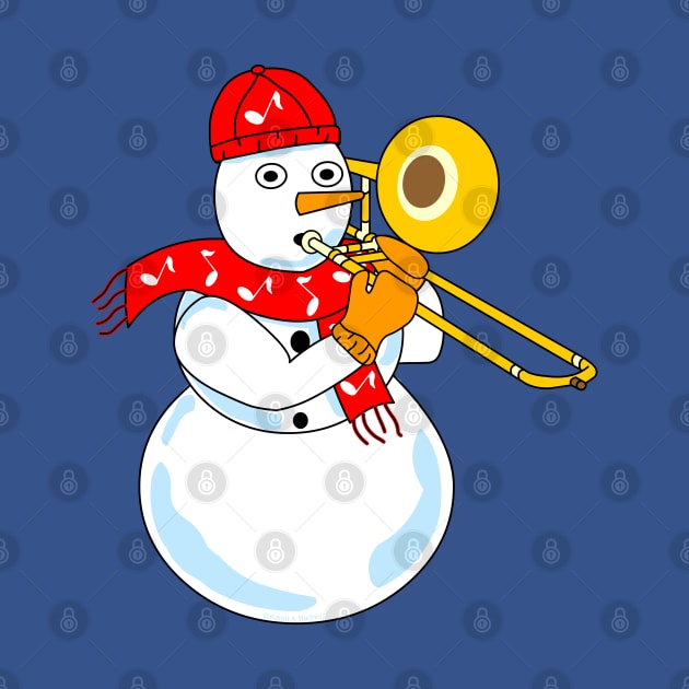 Trombone Snowman by Barthol Graphics