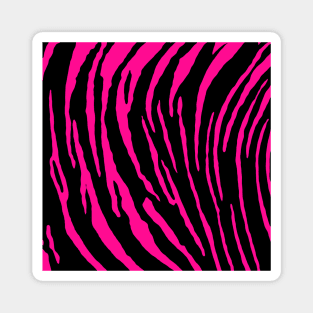 Pink Tiger Stripes Magnet