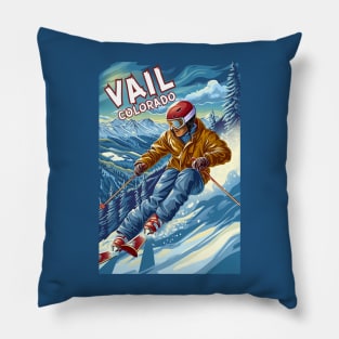 Vail Colorado Ski Pillow