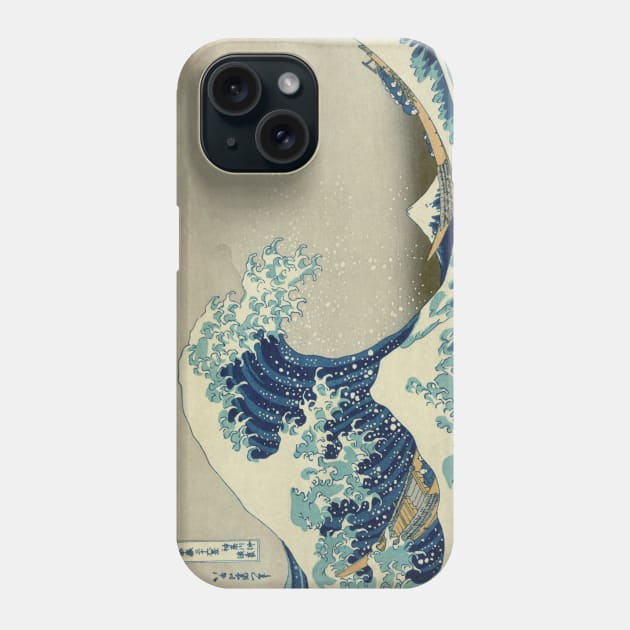 The Great Wave of Kanagawa Phone Case by Pinkazoid