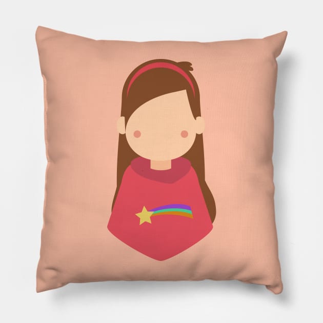 Colorful girl Pillow by EvoFORMA