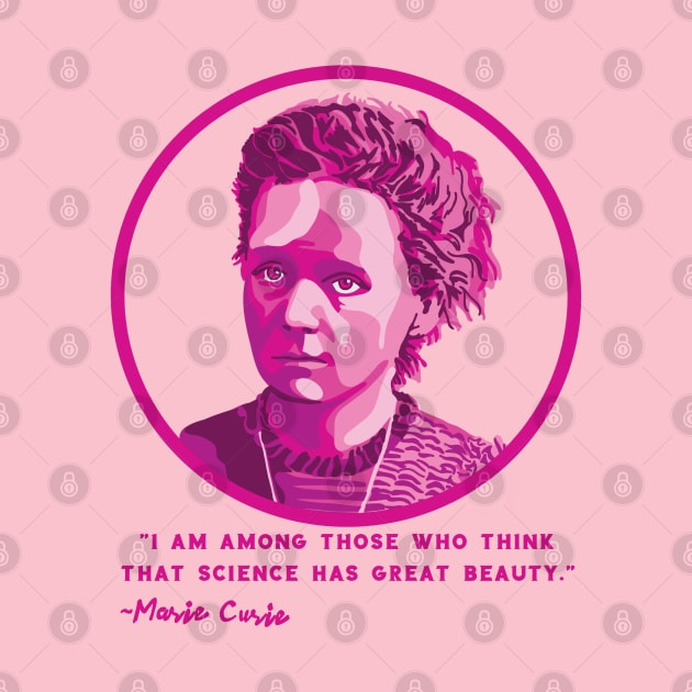 Marie Curie Portrait by Slightly Unhinged